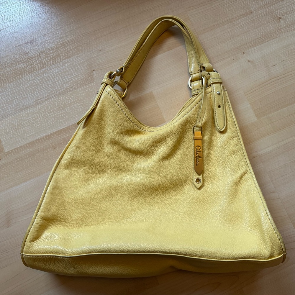 Cole Haan Vibrant Yellow Leather Shoulder Bag